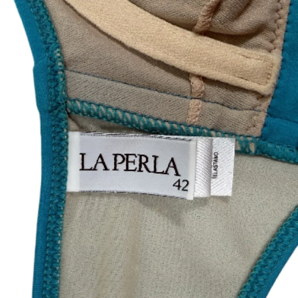 LA PERLA | Bandeau Bikini Top Luxury Italian Swimwear Beach Resort Vacation
